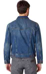 Wrangler Herren Jeans Jacke Mid Stone